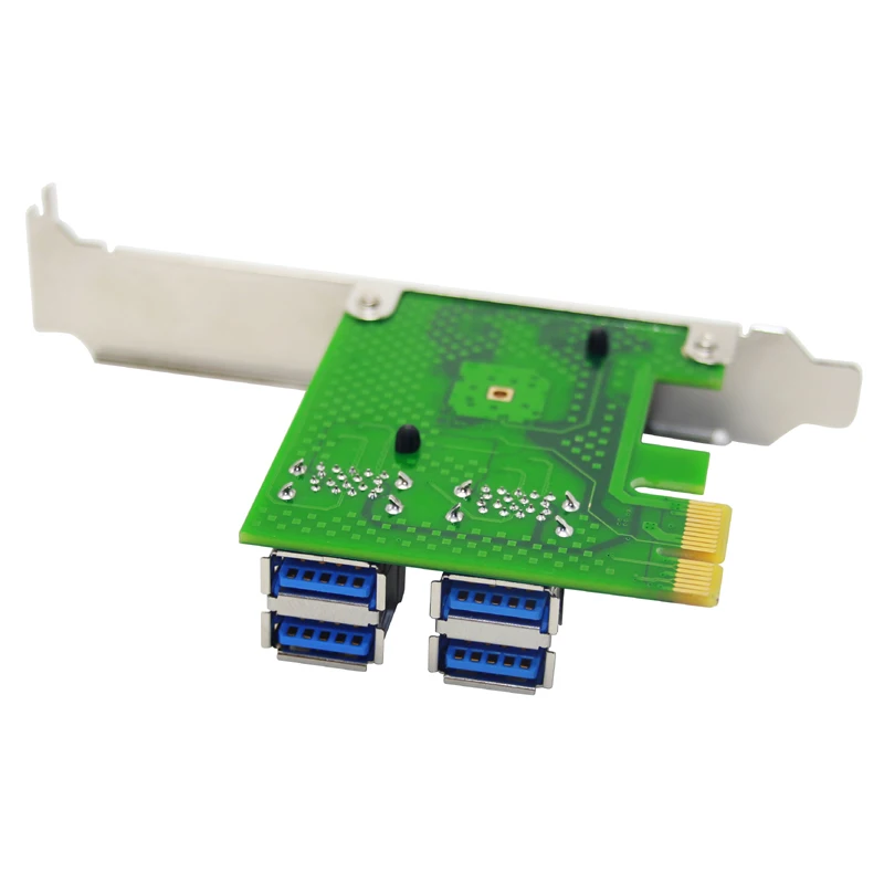 PCIE 1 до 4 USB3.0 PCI Express Riser Card Внешний Слот E адаптер конвертер PCIe Порты и разъёмы