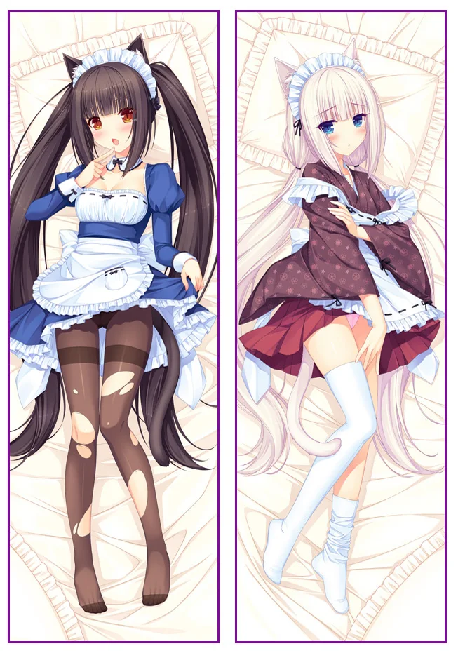 Аниме игра NEKOPARA персонажи сексуальные девушки chocolat & vanilla otaku Подушка Dakimakura крышка