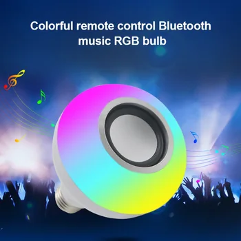 

LED Light Bulb Bluetooth Music Light Bulb with U Disk Interface for Home Stage CLH@8
