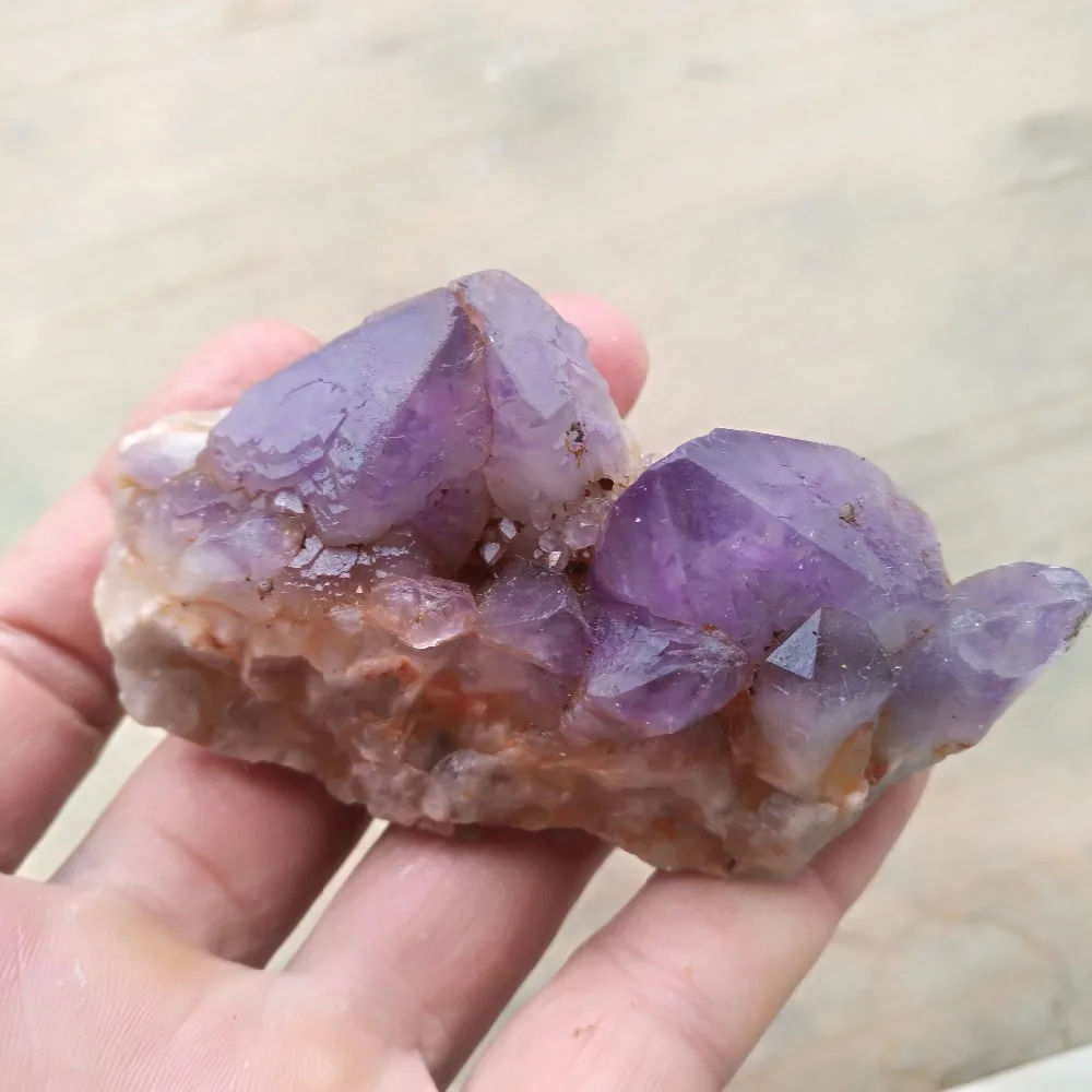 (152g) Natural amethyst QUARTZ Crystal Cluster Specimen in Stones from