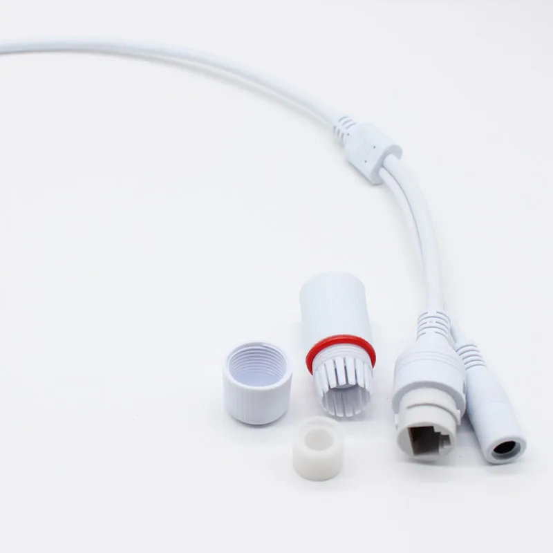 Weatherpoof CCTV IP Сетевая камера PCB модуль видео кабель питания RJ45 гнездовые и DC разъемы
