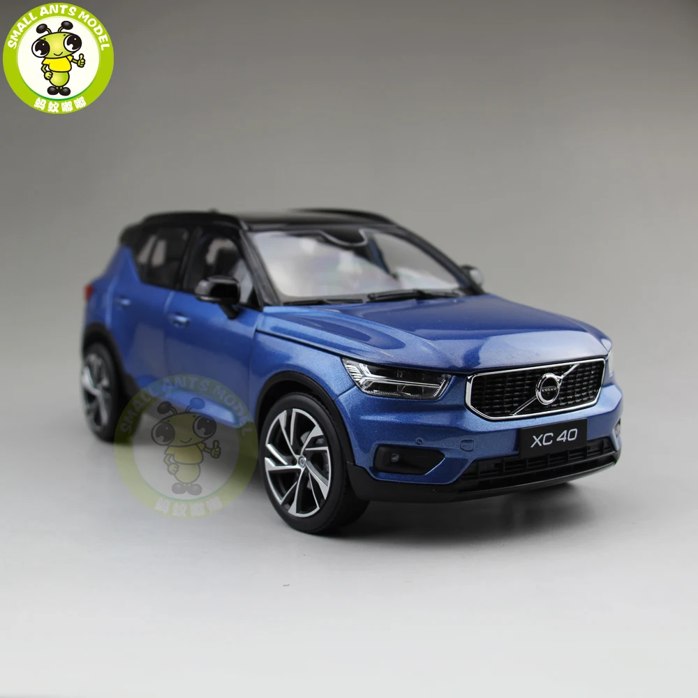 Новинка 1/18, Volvo XC40 SUV литая модель, металлическая модель автомобиля, модель внедорожника, подарок для мальчиков и девочек, коллекция хобби, синий цвет