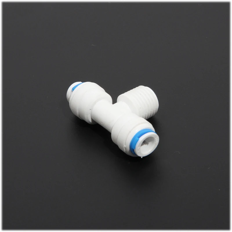 1/4 inch to 1/4 inch male thread on the middle tee quick connectors type t ro water fittings joint aquarium system 1/4 inch to 1/4 inch male thread on the middle tee quick connectors type t ro water fittings joint aquarium system