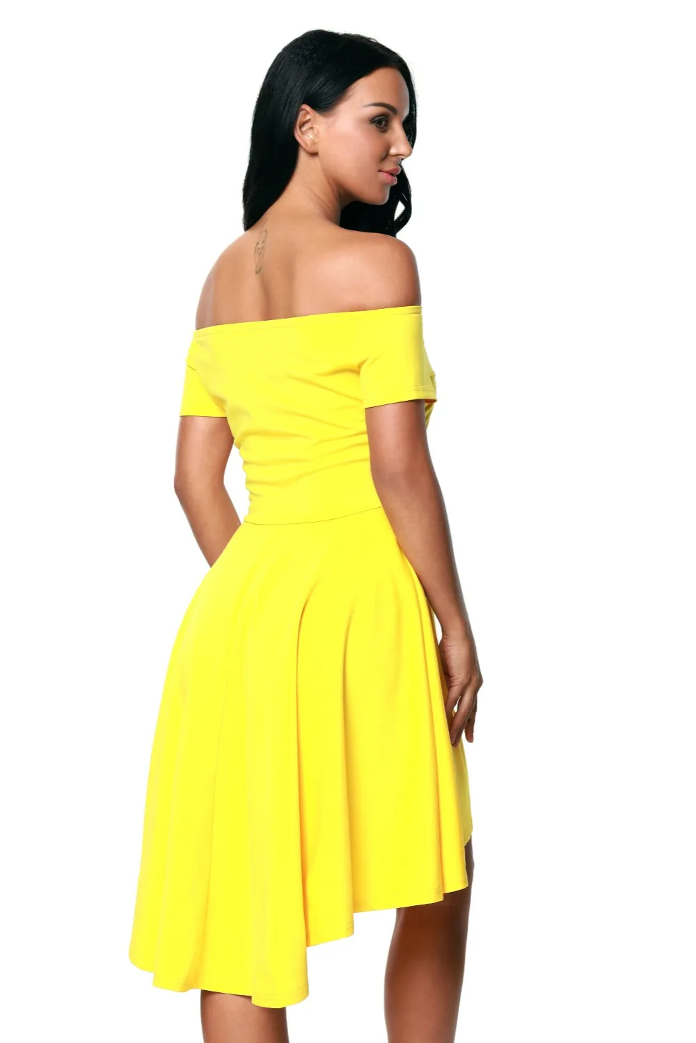 Yellow-All-The-Rage-Skater-Dress-LC61346-7-5