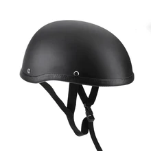 Motorcycle Helmets Half Helmet 54-60cm Unisex Protection Helmet Black Capacete Half Shell Helm Matte Retro Racer Motocross