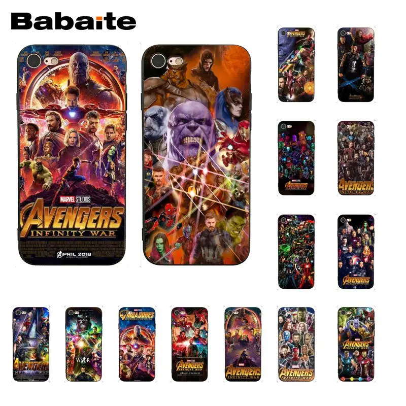 Babaite Marvel Avengers Infinity War Thanos DIY Phone Case