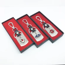 ANTINIYA 3D металлический модный автомобильный брелок с логотипом, автомобильный брелок с эмблемой для Lada Renault, Аксессуары для автомобилей opel, Подарочный Брелок