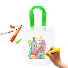 DIY Painting Drawing Bag Environmental Protection Materials Various Design Bag For Develop Child Kindergarten Patience