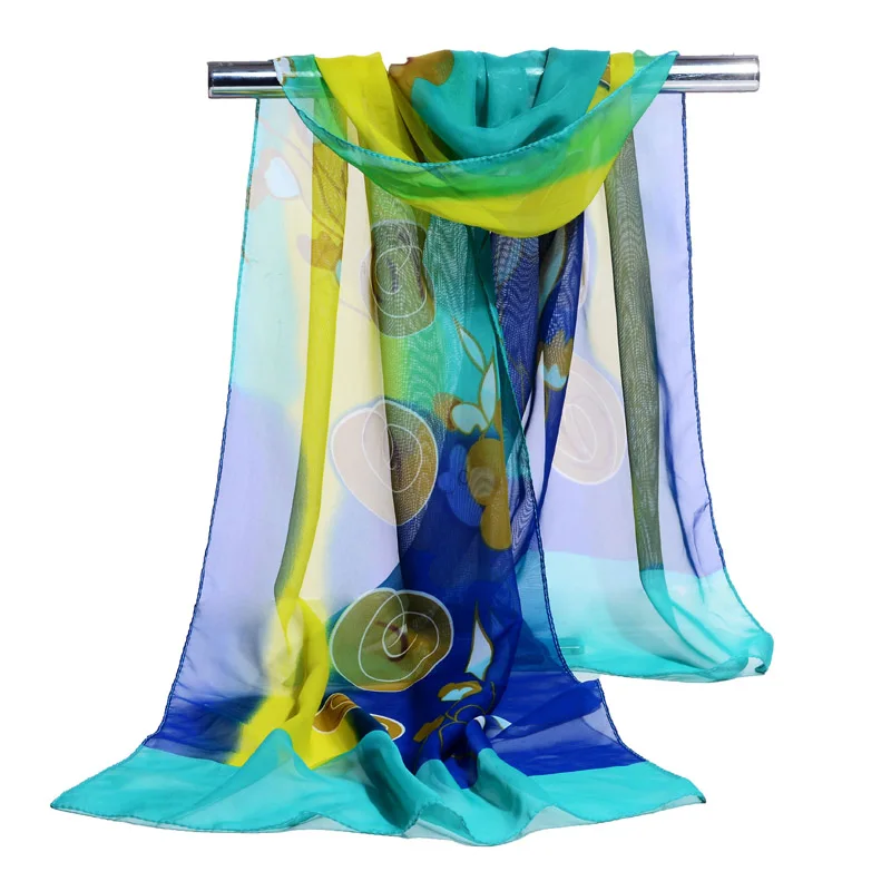 Solid Edge Circel Designer Scarf Women Active Soft Long