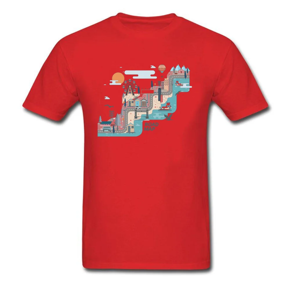 cosie 0314WD084 Tops & Tees for Men 2018 Father Day Crew Neck Pure Cotton Short Sleeve T Shirt Printed Tops Tees 0314WD084 red