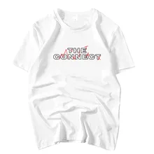 Летнее Новое поступление kpop monsta x разъем, применяемый в концерт такой же печать футболка унисекс свободного кроя с коротким рукавом Печать Рюкзаки, Круглая горловина футболка