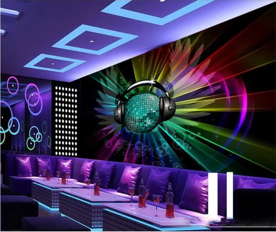3d обои фотообои на заказ KTV Фреска гостиная земля фон Стена декоративное