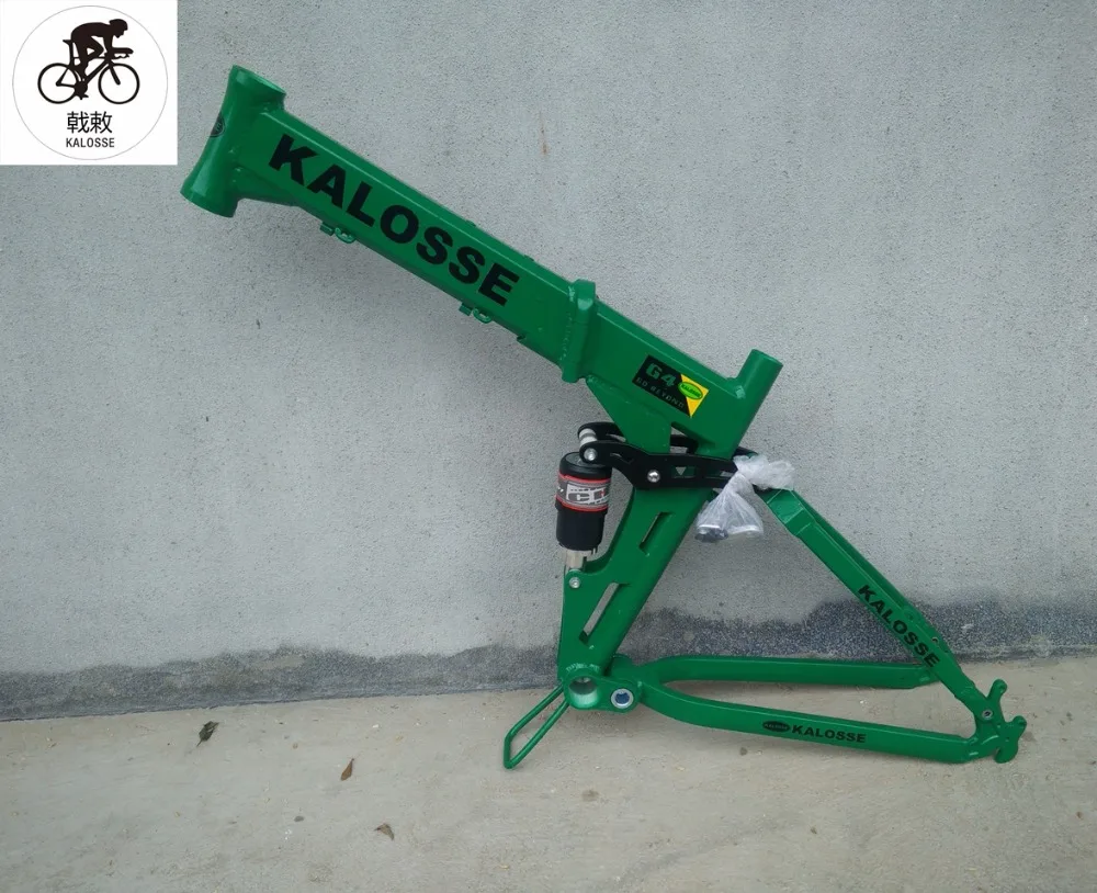 Best Kalosse Soft-tail  Folding    26*17inch 165mm travel  mountain bicycle  frame   mountain  bike frame 0