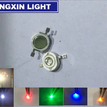 200 шт./лот, настоящий чип Epistar, 3 Вт, белый/теплый белый/красный/желтый/синий/зеленый светодиодный светильник, диоды, бусины