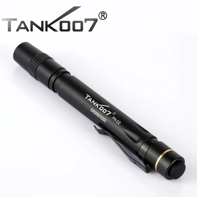 

Free Shipping tank007 PA02 Mini LED Penlight Pocket Clip Medical Light Torch OSRAM 90lm torches portable flashlight 1-mode