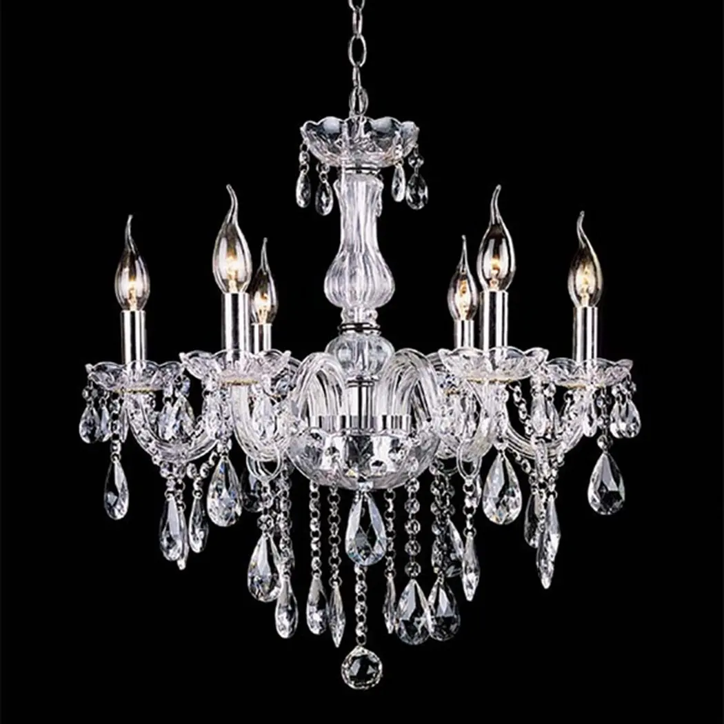 Cheap crystal chandelier home lighting lustres de cristal E14 bulb light fixtures Chandelier and