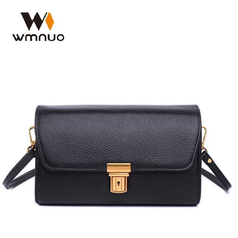 

Wmnuo Brand Small Bag Women Genuine Leather Day Clutches Cowhide Envelope Shoulder Party Eevening Bag Ladies Crossbody Bags