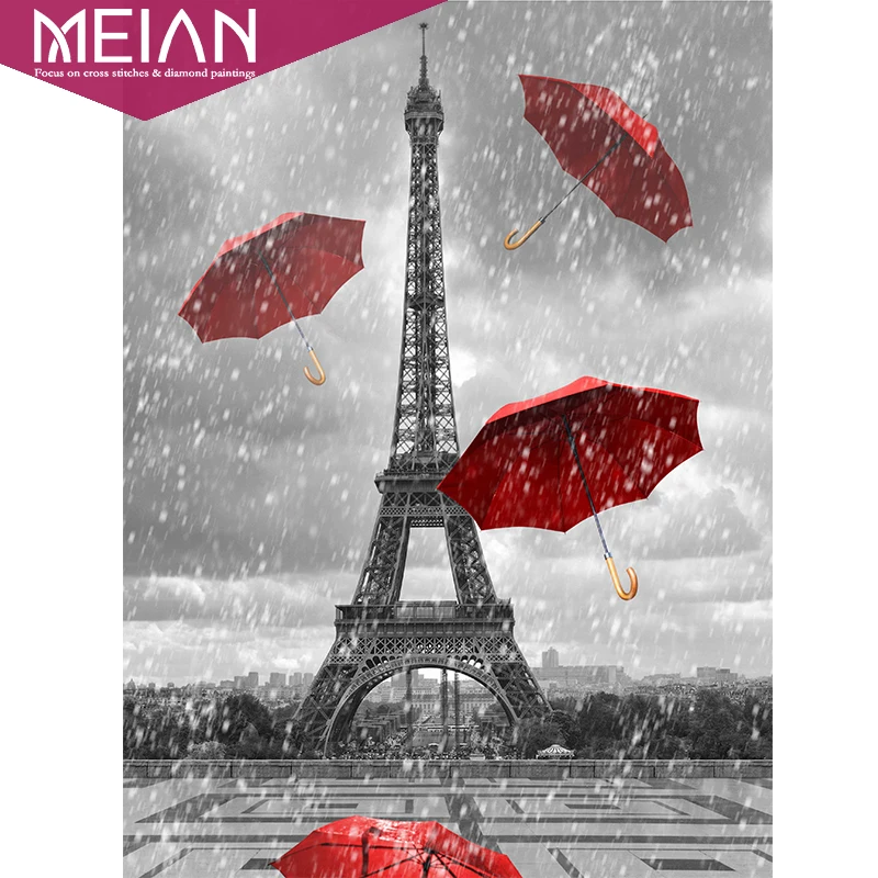 

Meian,Full,Diamond Embroidery, "Red Umbrella",5D,Diamond Painting,Cross Stitch,3D,Diamond Mosaic,Needlework,Crafts,Gift