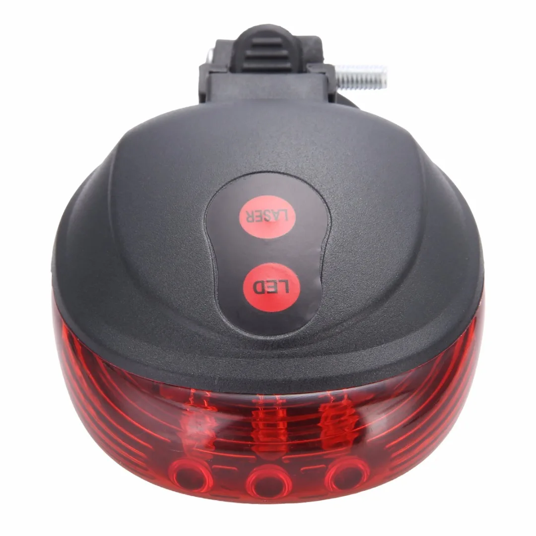 Super Bright Bike Cycling Lights 5 LED 2 Laser Tail Light Safety Warning Red Light Bicycle Rear Light Lamp Bicycle Light