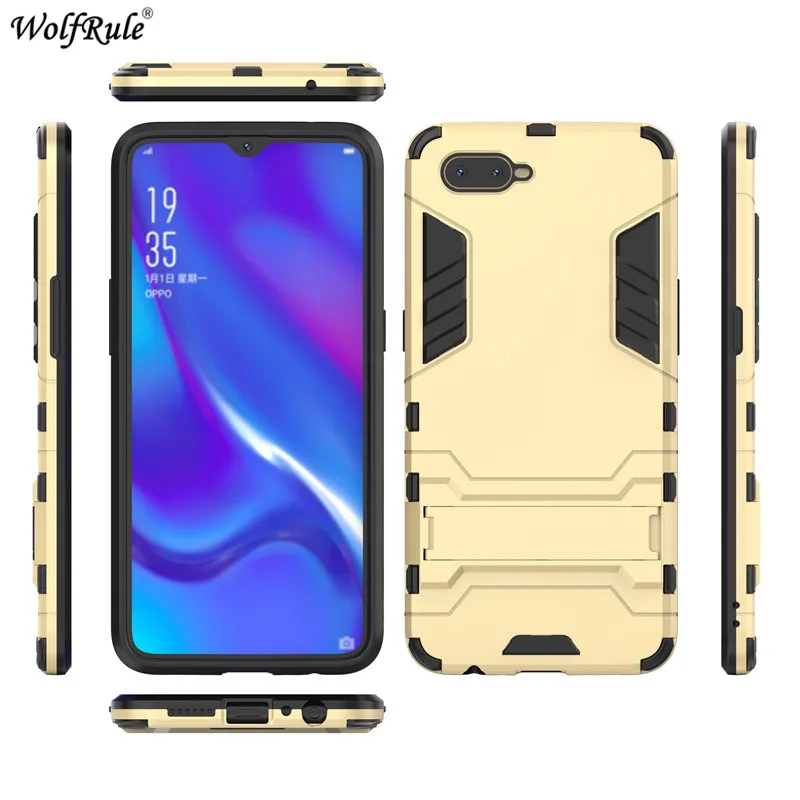 Чехол для OPPO RX17 Neo чехол WolfRule из ТПУ и поликарбоната защитный бампер задняя крышка