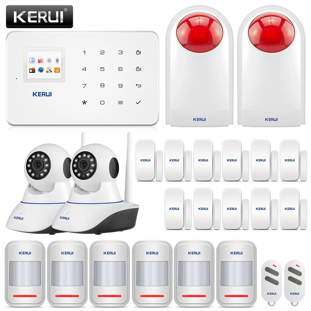 

KERUI G18 Alarm System SMS APP Control GSM Burglar Alarm System Security Protection Sesor Alarm