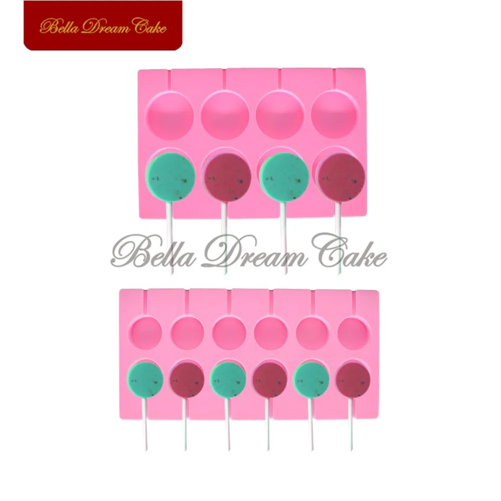 

Round Shape Design Silicone Molds for Chocolate Lollipop Moulds Sugarcraft Wedding Cake Decorating Tools Bakeware
