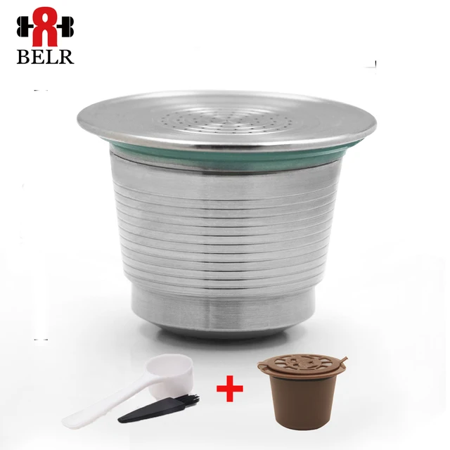 Best Offers Refillable Reusable Stainless Steel Refill Coffee Capsulas for Nespresso Machines Get First Generation Coffee Filter Spoon Brush Best Offers Refillable Reusable Stainless Steel Refill Coffee Capsulas for Nespresso Machines Get First Generation Coffee Filter Spoon Brush