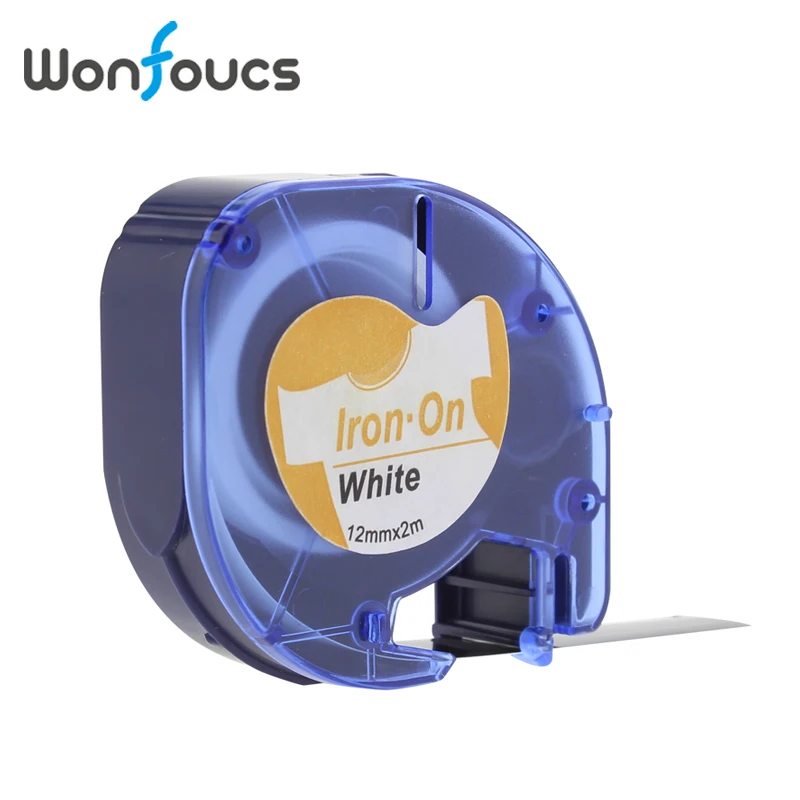 

Compatible Dymo LetraTag Tapes 18771 12mm Fabric Iron-on Black on White Label Ribbons 18768 18769 18770 For Label Maker Printer