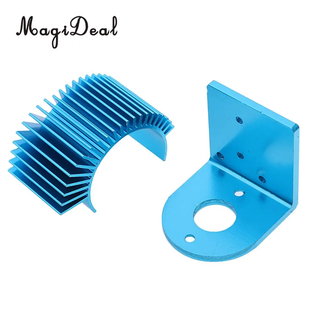 Motor + Heat Sink + Motor Mount Kit Replacement Parts for WLtoys 12428 12423 1/12 RC Car Accessories