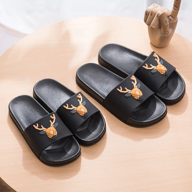 

Women 5d Cartoon Deer Slide Sandals Summer Slippers Slides Flats Beach Slides Home Slippers Slip On Bothe Sandals Women Shoes