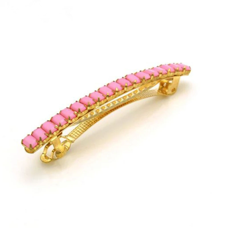 

New Arrival 2014 Spring Fashion Brand 18K Gold Hair Clips Jewellery Multi Colors Resin Beads Hairpins Hair Accessories For Women