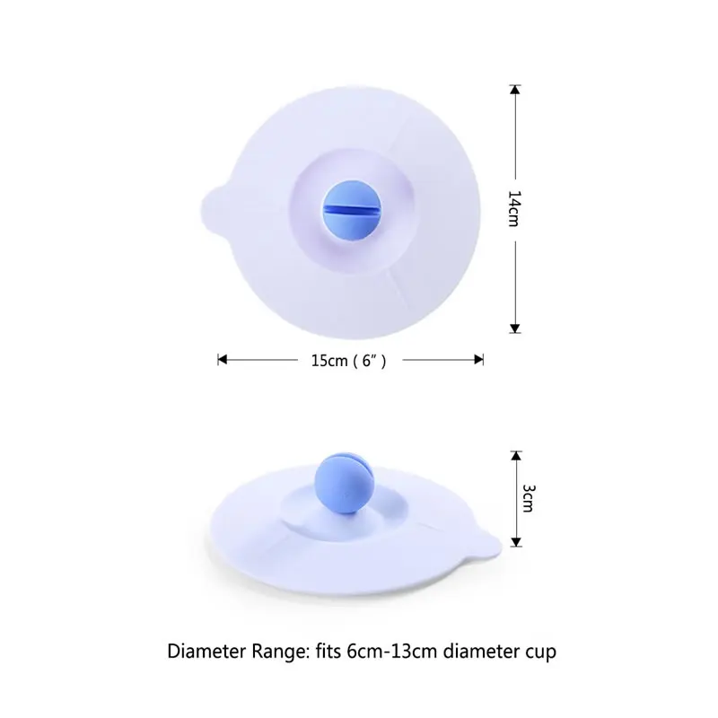 OBR синие пылезащищенные силиконовые чашки покрытие для крышки стрейч и уплотнение термостойкая крышка чайная крышка кофейной кружки для детей чашки для напитков посуда для напитков