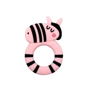 

Clean baby teether oral care safety teether cute animal zebra baby teether baby teeth toys silicone massage gums teeth cartoon