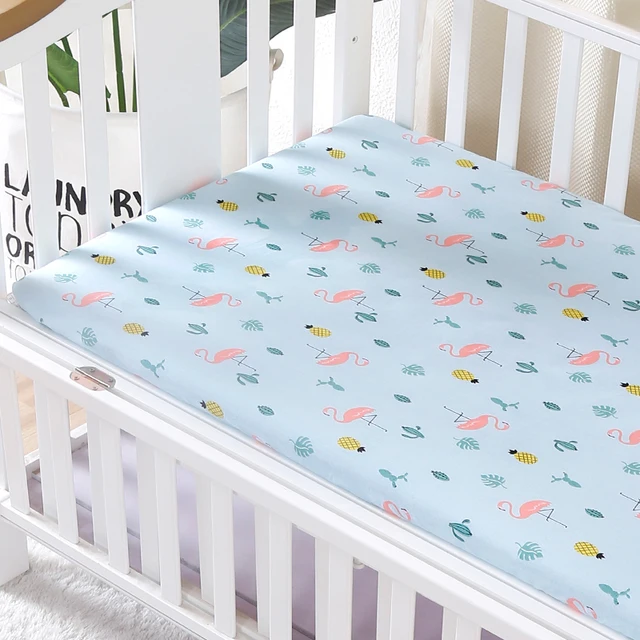 Baby Crib Fitted Sheet 100 Cotton Newborn Baby Bed Linen Baby Crib Set
