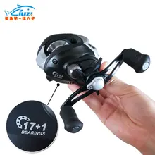 LIUZI Рыболовная катушка для наживки 17+ 1 BB шариковый подшипник GT 7,1: 1 левая/правая ручная Рыболовная катушка высокоскоростная катушка для наживки