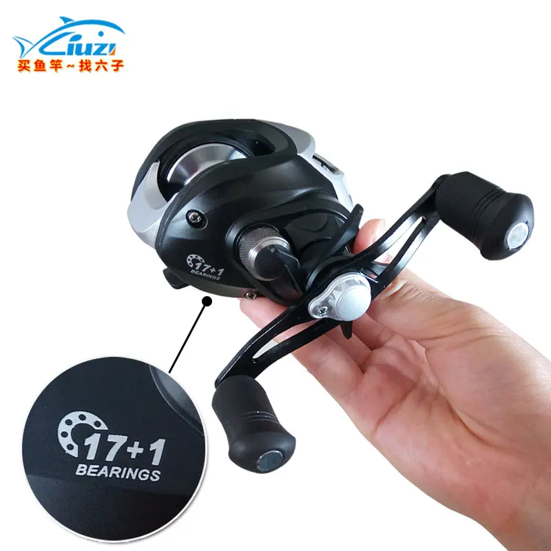 

LIUZI Bait Casting Fishing Reel 17+1 BB Ball Bearing GT 7.1:1 Left/Right Hand Fishing reel High Speed Baitcast Reel