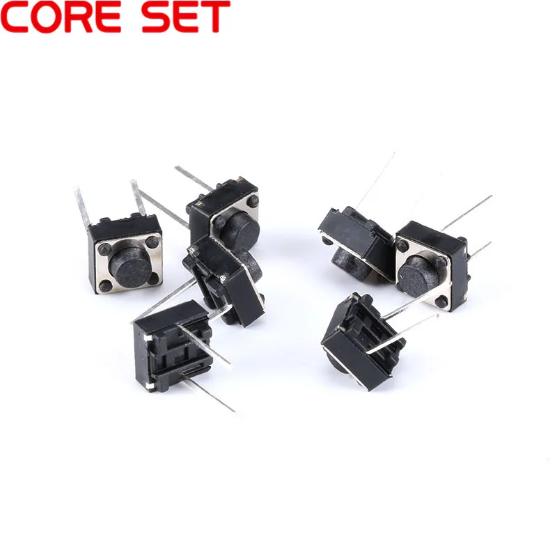 20Pcs Middle 2 pins 665 mm Switch Tactile Push Button Switches 6x6x5mm (2)