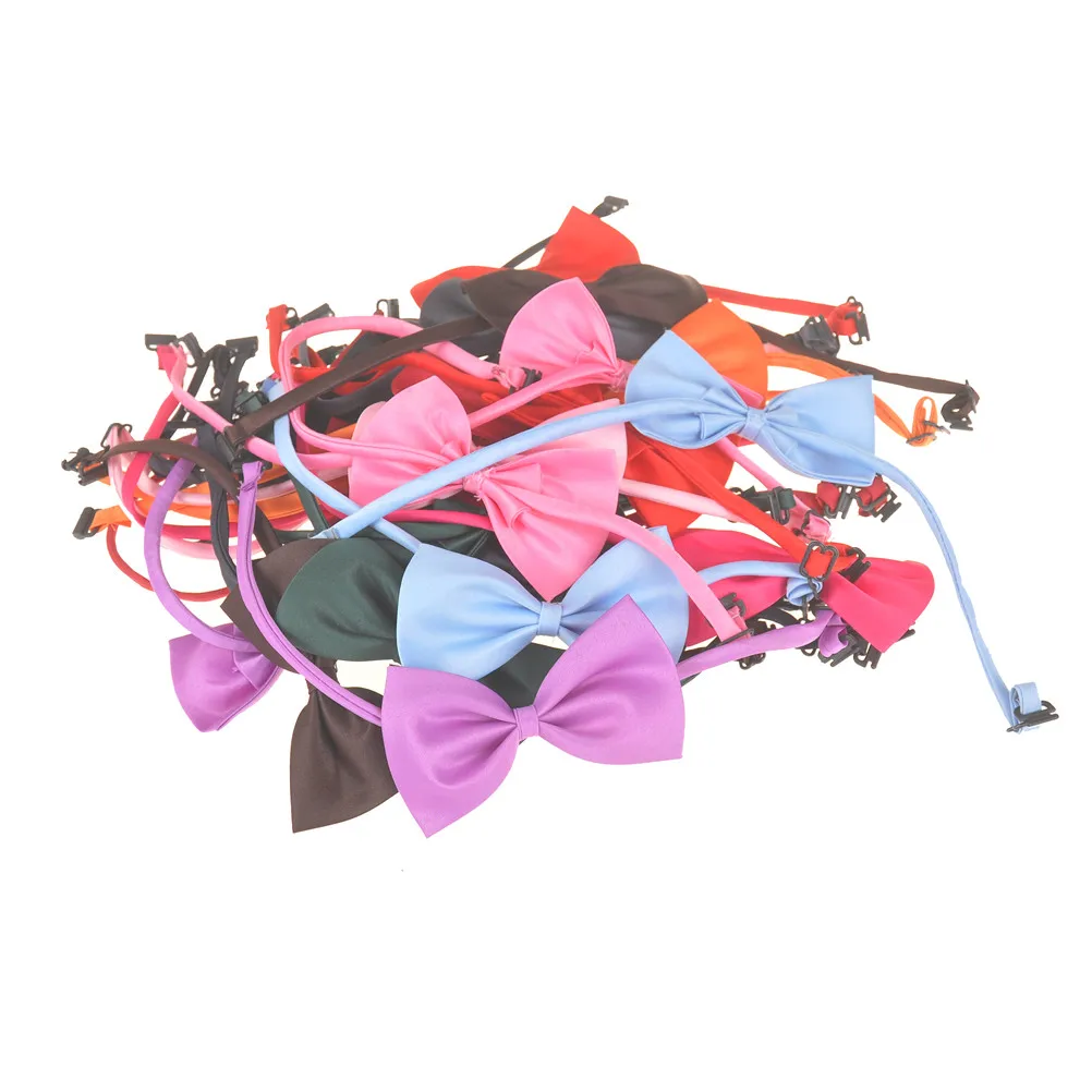 Деловой классический детский костюм из 2 предметов, смокинг, галстук-бабочка для домашних питомцев, однотонная бабочка, Свадебная вечеринка, галстук-бабочка