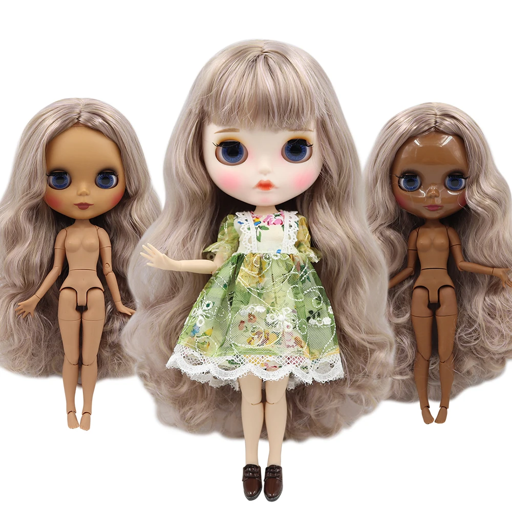 Ледяная фабрика blyth кукла 1/6 bjd супер черная кожа сустава тела смешивать розовые