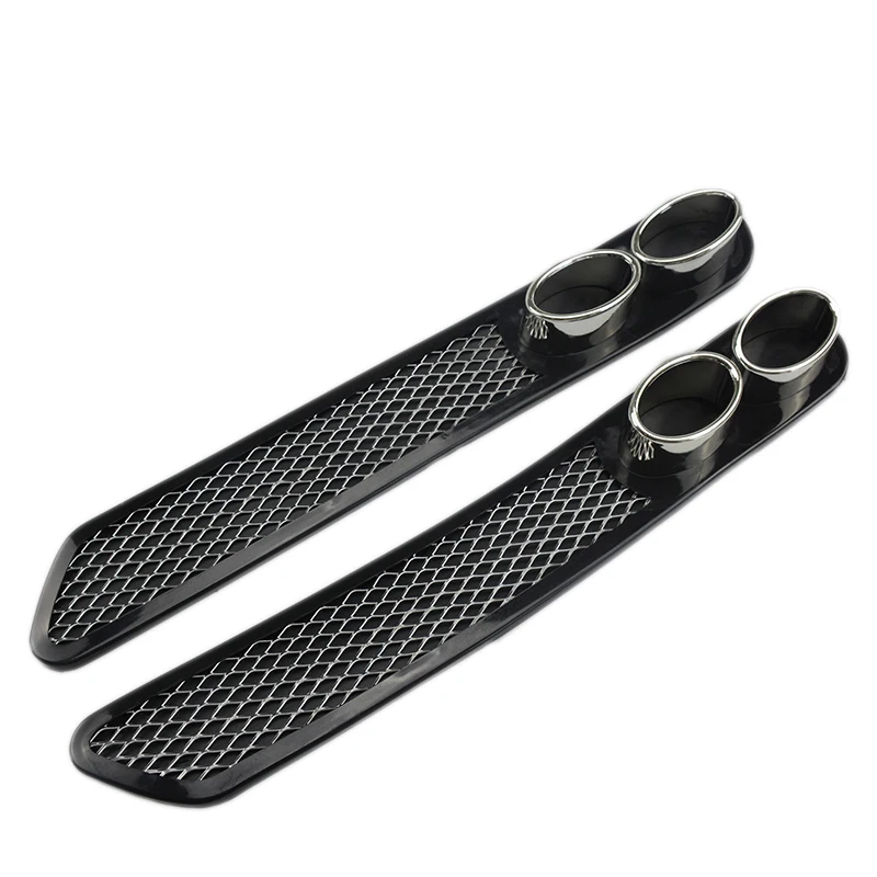 2Pcs New Universal Auto Car Air Intake Flow Hood Vent Fender Decoration Stickers False Vent