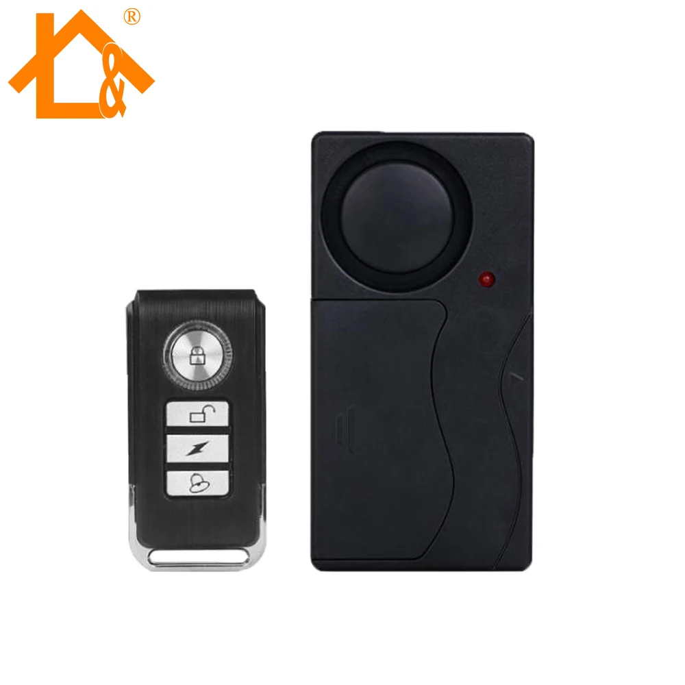 

Alarm Host Remote Control Home Bicycle Electrombile Security Wireless Vibration Alarm System Door Sensor