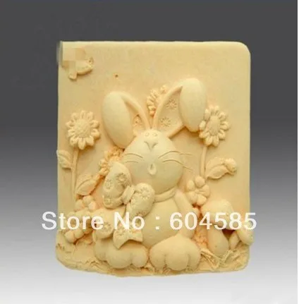 

New Cute Rabbit Craft Art Silicone Soap mold Craft Molds DIY Handmade soap molds