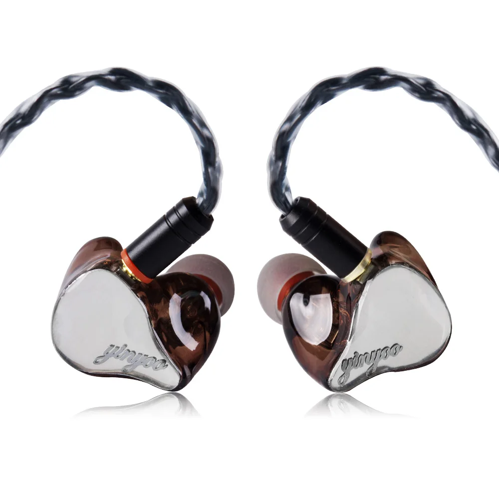 AK Yinyoo HX3 1DD + 2BA гибридные наушники в ухо Hi Fi DJ монитор для бега спортивные наушник