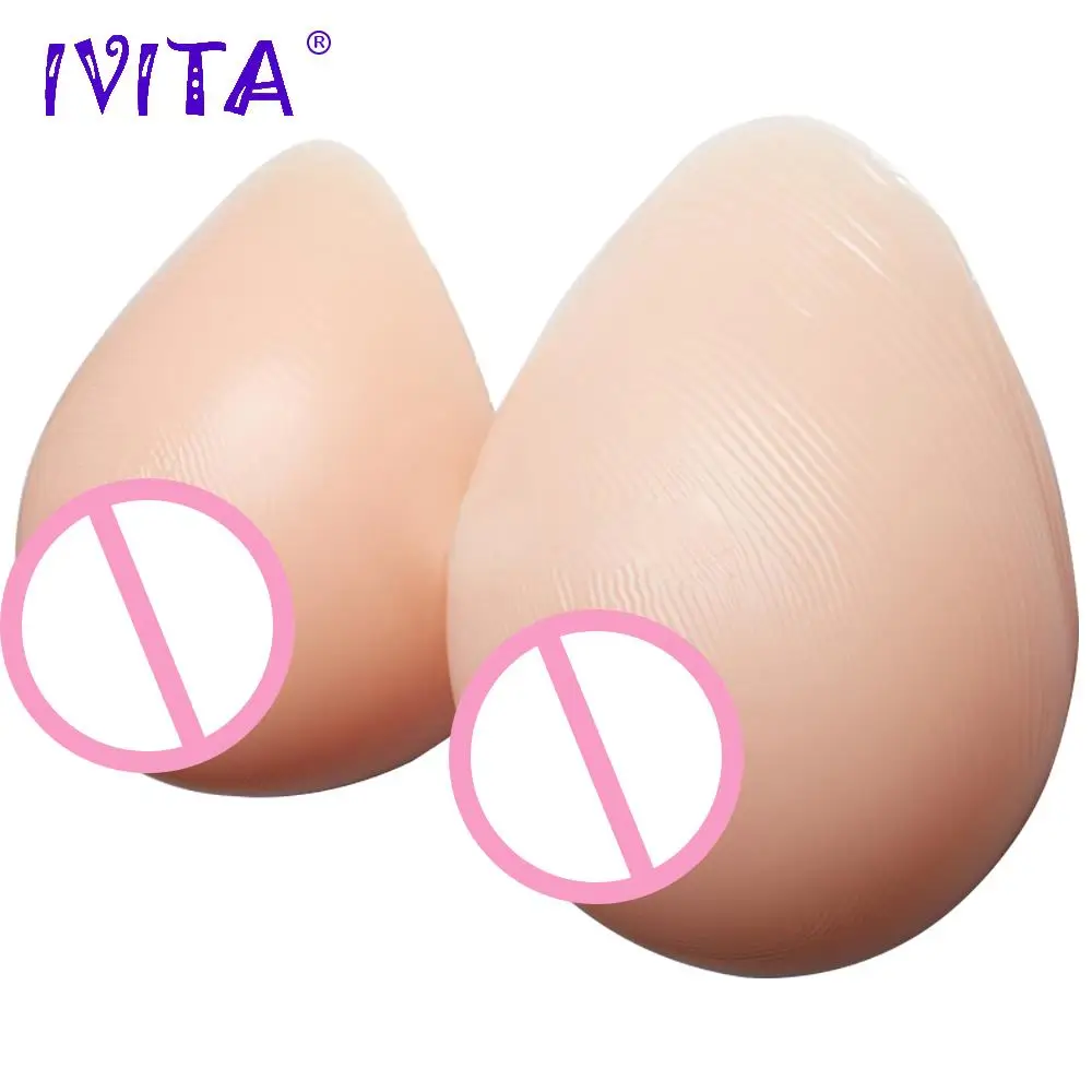 

IVITA 3600g Huge Fake Boobs Realistic Silicone Breast Forms For Transsexual Drag Queen Transvestite Mastectomy Boobs Enhancer