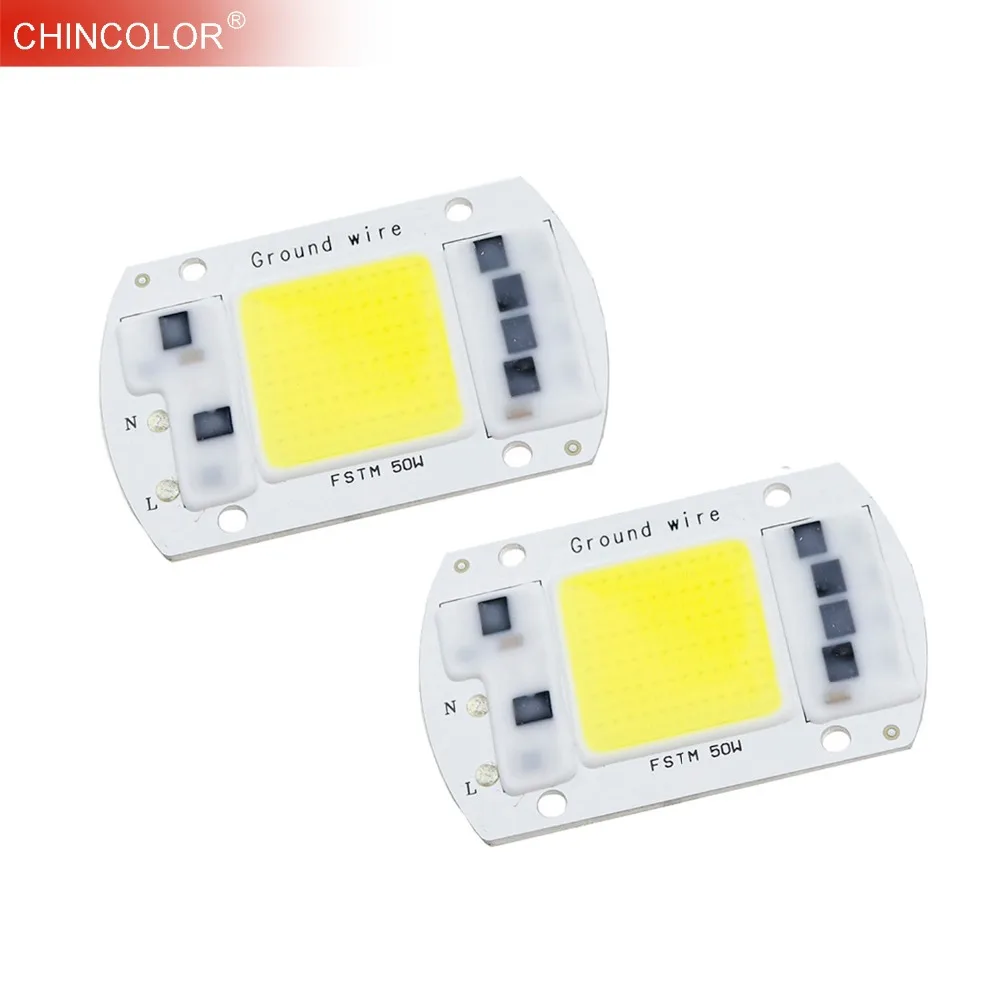 

COB LED Light Source Chip Bulb 50W 30W 20W 230V 220V 240V Smart IC Driver DIY Floodlight Spotlight Lamp Warm White Fast Ship JQ