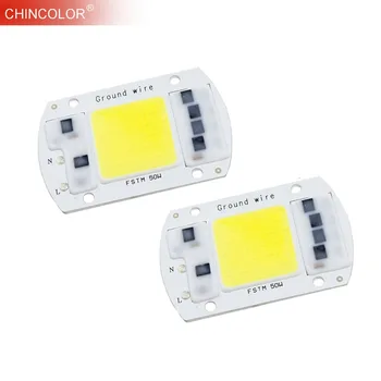 

COB LED Light Source Chip Bulb 50W 30W 20W 230V 220V 240V Smart IC Driver DIY Floodlight Spotlight Lamp Warm White Fast Ship JQ