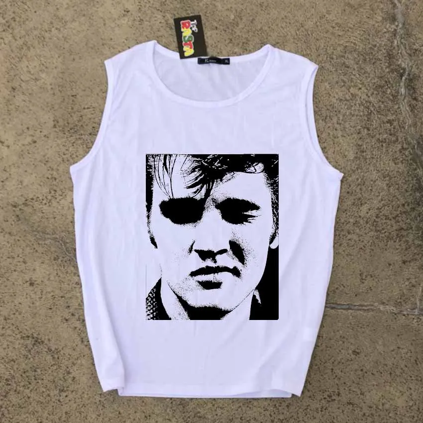 

king elvis face printing vintage rock style men women boys girls t shirt