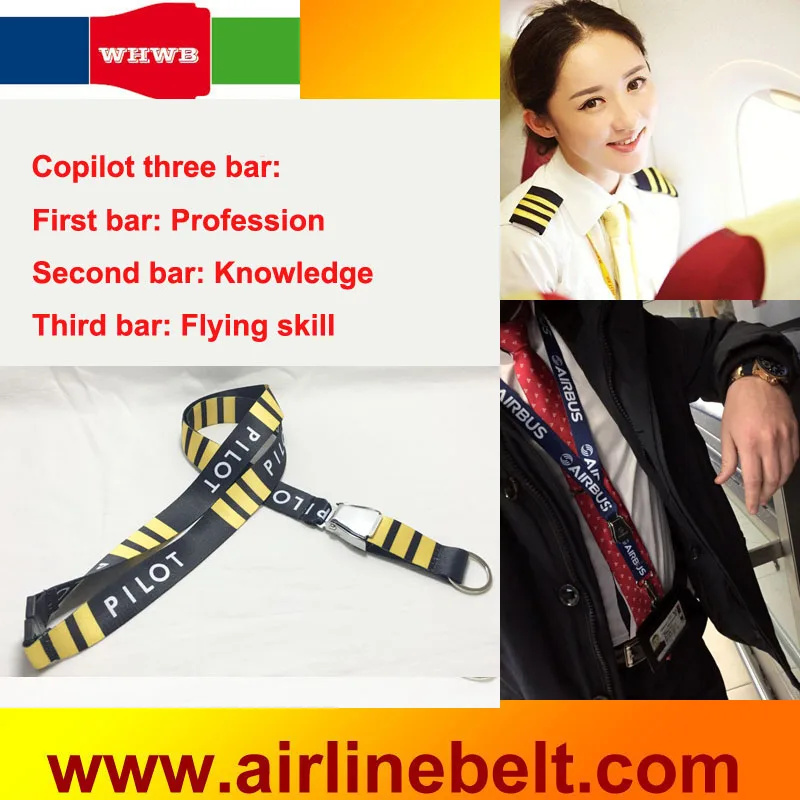 Шнурок для ремня безопасности летательного аппарата Copilot's three yellow bar|Ремешки