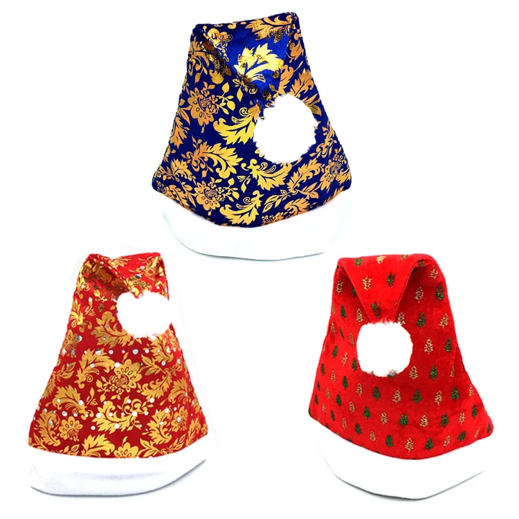 Santa Claus Christmas Hat Snowman Bear Elk Snow Star Merry Christmas Multi Colors Hat Adult Kids Xmas Accessories Supply