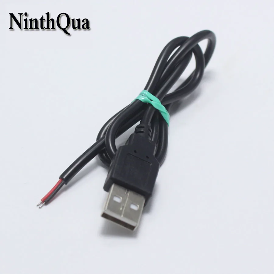 

1pcs DIY USB 2.0 Type A Welding Type Male Plug Connecto with 22AWG Red + White Cable for OD3mm Wire Black